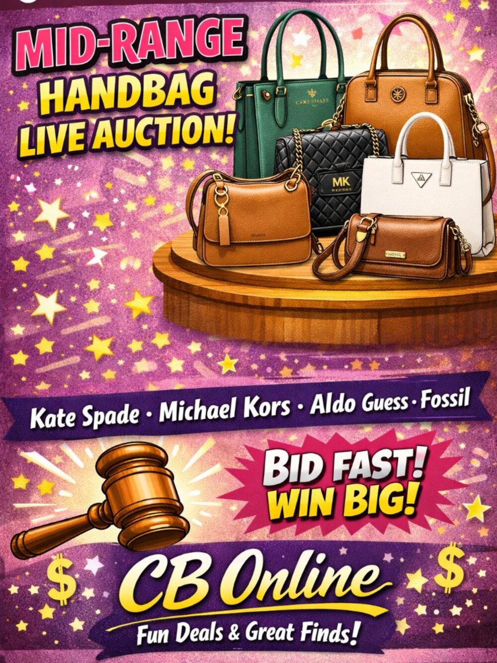 $45 Mid-Range Handbag Auction